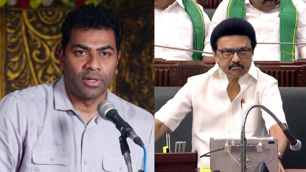 Aadhav Arjuna Seeks Rs.1 Crore From M.K. Stalin Over DMK X Post