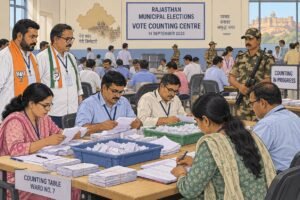 Rajasthan Civic Poll Results 2026 BJP Takes Early Lead as Counting Continues